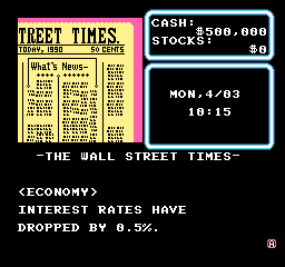 Wall Street Kid (USA) In game screenshot